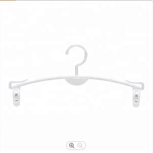 28cm Thick Plastic Hangers , Clips Clear Plastic Coat Hangers