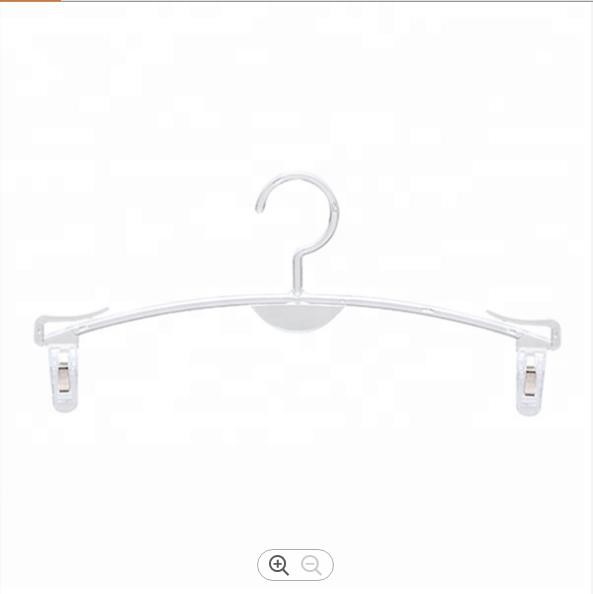 Buy 28cm Thick Plastic Hangers , Clips Clear Plastic Coat Hangers at wholesale prices