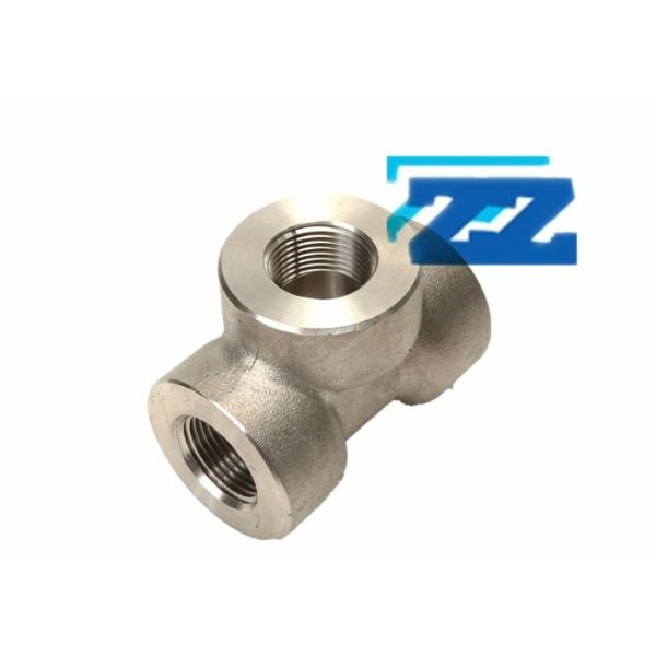 Buy Threaded Reducer Steel Pipe Tee 2 x 1 Inch 3000 # ASTM A182 F53 BS 3799 at wholesale prices