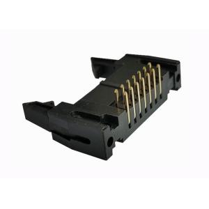 2.54mm Right Angle Pin Header 14 Pin Shrouded Connector Trough Hole 500V