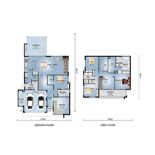 Luxury Villa Real Estate Prefabricated Houses Australian Stander Light Gauge Steel Framing