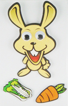 Buy DIY Removable 90s Cartoon Stickers , Funny Cute Rabbit Wall Stickers at wholesale prices