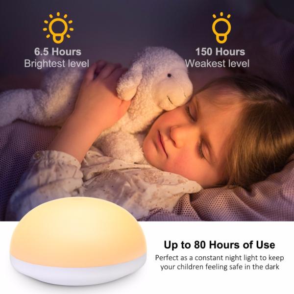 2200mAh 90LM Touch Sensitive Night Light Usb Rechargeable Night Light