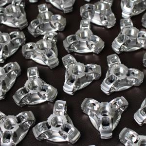 High Precision Milled CNC Aluminum Parts Sandblasting Anodizing Silver Surface