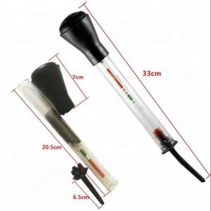 Black and Red 330mm/13" Glass Rubber Pipe Length Car Battery Hydrometer for
