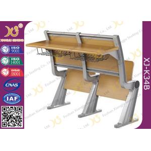 Cold Rolled Steel Bookshelf Lecture Theatre Seating With Writing Table