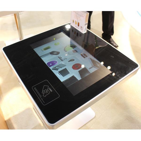 21.5inch Touch Screen Coffee Table Game Customized Interactive Touch Table Dispaly Advertising In Indoor Environments