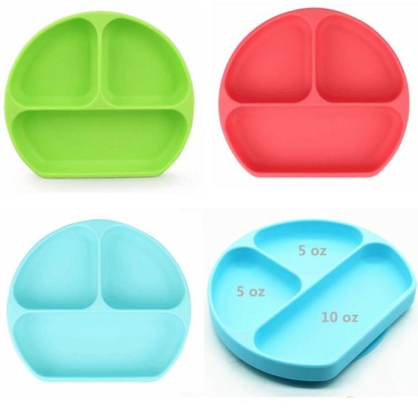 Durable And Flexible Silicone Baby Products Suction Plates For Baby Child
