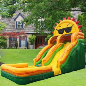 2024 Most Popular Inflatable Giant Water Slide with Pool PVC Material Custom