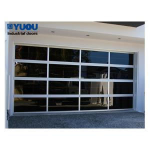 Compact Black Sectional Garage Doors Residential Automatic Aluminum UV Proof