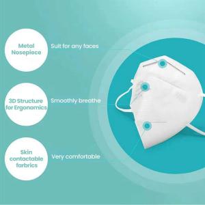Skin Friendly KN95 Face Mask Anti Bacterial Premium High Breathability