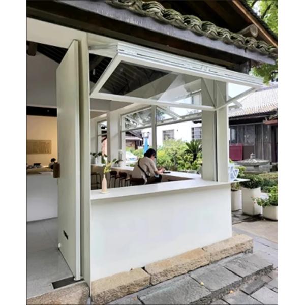 Artistic Form Folding Window Transforming Functional Openings into Three-Dimensional Art Features
