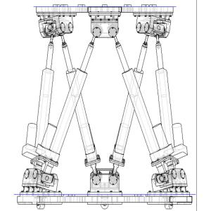 200Kg Payload Capability Motorized Rate Table YBT6-200 6 DOF Swing Test Table