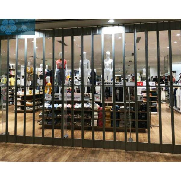 Buy SGS 2200mm Length Foldable Glass Doors For Super Market at wholesale prices