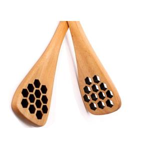 Hollow Out Honey Wooden Spoon Stirring Sticks Or Splash Bar High Quality