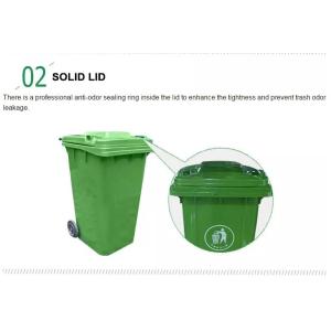 Outdoor Plastic Molded Products , Recycling Commercial Garbage Cans With Lid