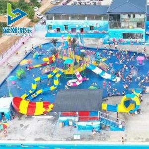 Customized Children Aqua Playground Fiberglass Slide Style Water Park Equipment