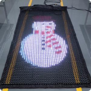 China LED Magic Carpet Screen Aircraft Magic Carpet Screen Stage Flag Any Shape Wearable Seamless Splicing LED Magic Carpet Screen on sale