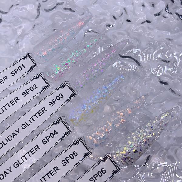 Factory Custom Private Label Pink Color Dip Powder Glitter Acrylic Powder