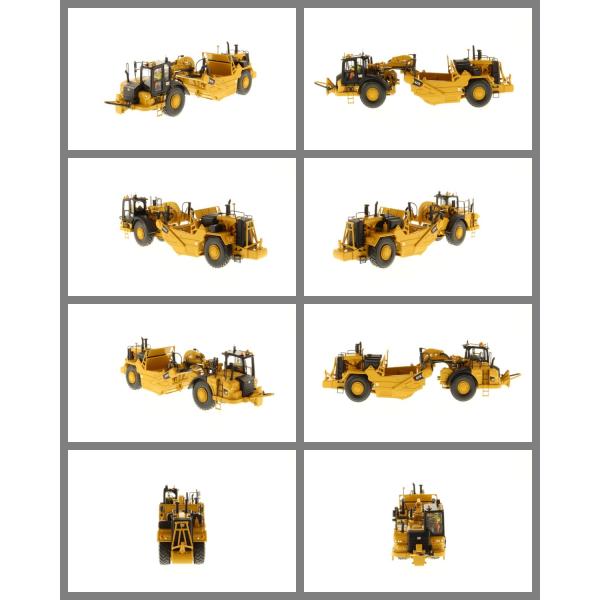 DM 1:50 Wheel Scraper Engineering Vehicle Model 85921 Collectible Diecast Toy