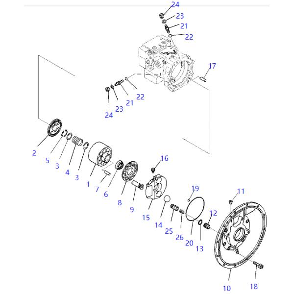 708-1U-13461 7081U13461 Ball KOMATSU Excavator Spare Parts For PC78US PC78UU PC88MR