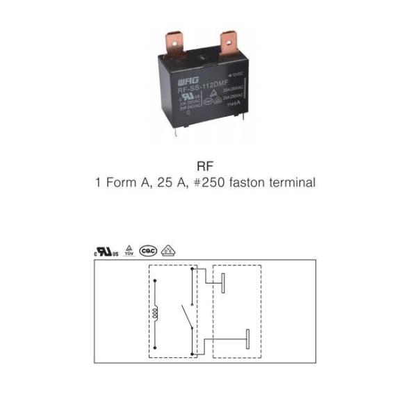 Quality 12V 25A SPST PCB Mount Relay IEC60335 - 1 RF - SS - 112DM - F For Controllers for sale