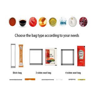 10g Vertical Pouch Packing Machine 5bags/min Hot Sealing Grease