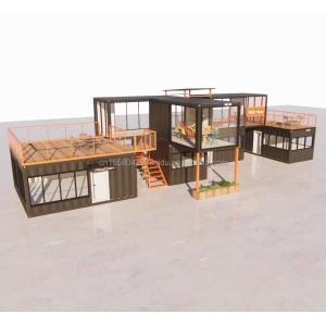 Customized Modern Prefab Tiny House with Customized Color and Wall 50/75/100mm