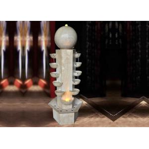 Garden Marble Effect Wood Rattan Garden Fountain