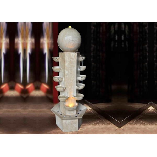 Buy Garden  Marble Effect Wood Rattan Garden Fountain at wholesale prices