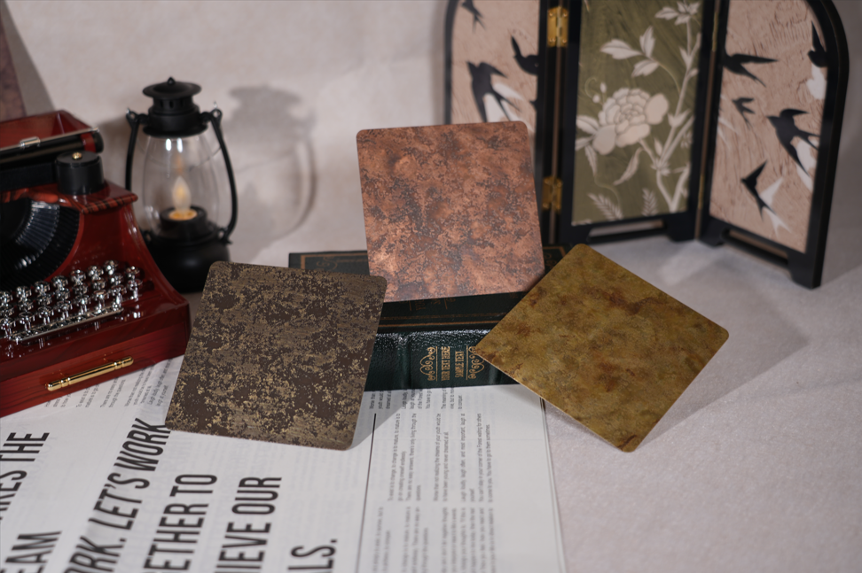 Chinese Classic Style Antique Copper Color Stainless Steel Sheet