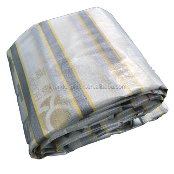 Woven PE Tarpaulin with Coated Stripes Rainproof Dustproof Waterproof Sun