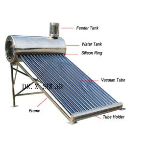 Quality stainless steel non pressure solar water heater for sale