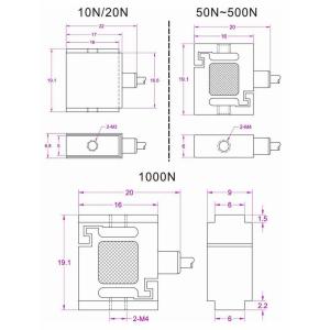 Miniature load cell 50kg micro force sensor 500N tension compression sensor