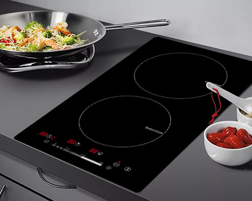 Buy 520*295mm 220V 2 Burner Induction Cooktop Energy Saving at wholesale prices