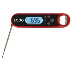 Quality Auto Rotation Backlit Electronic Food Thermometer , Digital Milk Frothing Thermometer With Beer Bottle Opener for sale