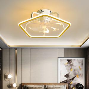 LED Nordic Modern Stepless Dimming Fan Lamp For Bedroom Dning Living Room