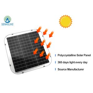 Galvanized Solar Powered Led Street Lights Energy Efficient Waterproof 50W