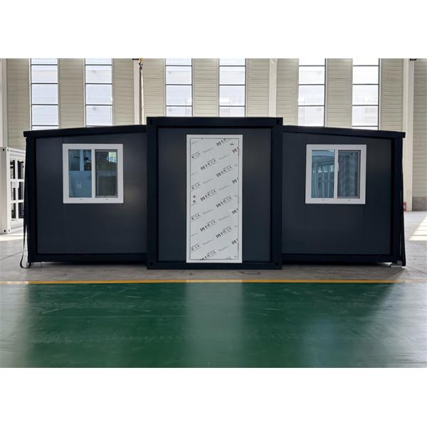 20-foot gray expanded container house with steel door for hotel