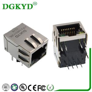 Megabit RJ45 Integrated Magnetic Modular Jack Right Angle Rj45 Manufacture