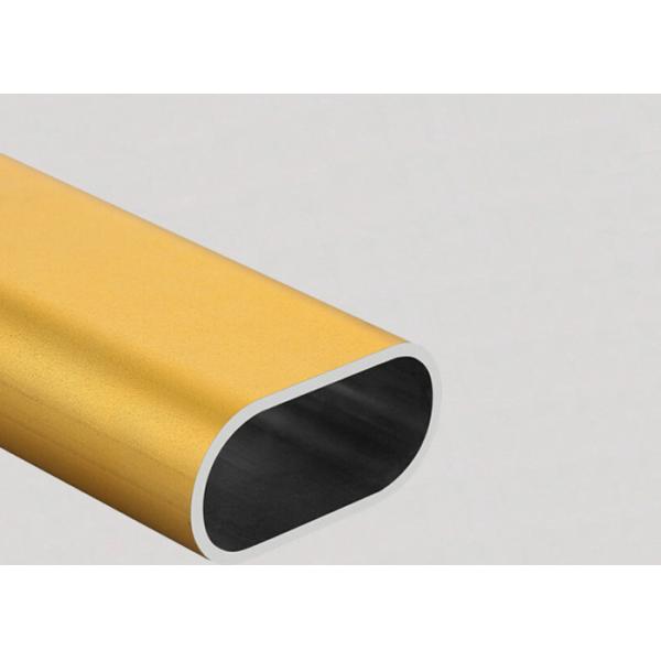 Buy Colorful Flat Oval Aluminum Tubing  6061 Preciously Cutting Deep Process at wholesale prices