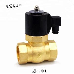 Quality 1-1/2&quot; High Temperature 220V AC Hot water electric steam solenoid valve for sale