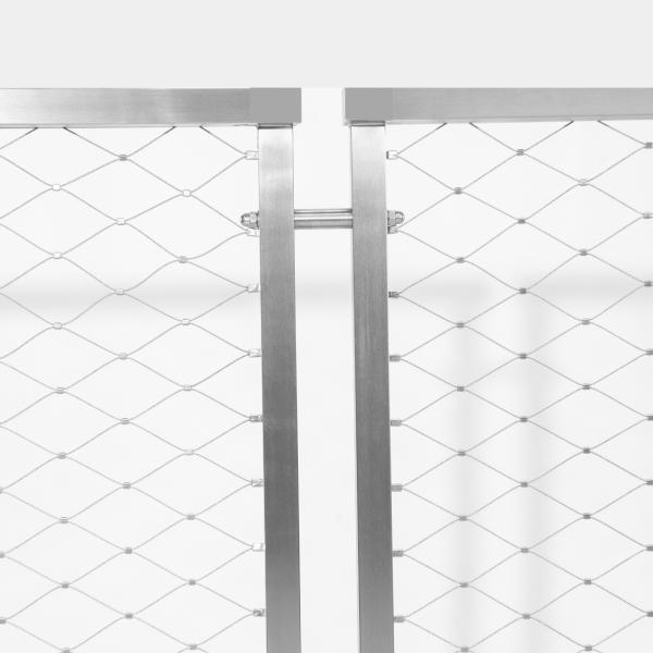 Flexible Ferruled Stainless Steel Wire Rope Mesh For Balustrade Railing