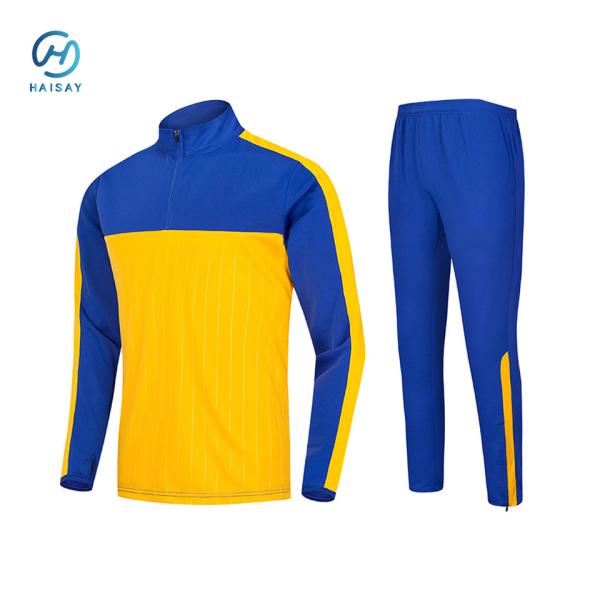 Lightweight Durable Custom Soccer Jersey Mens Football Training Tracksuit With