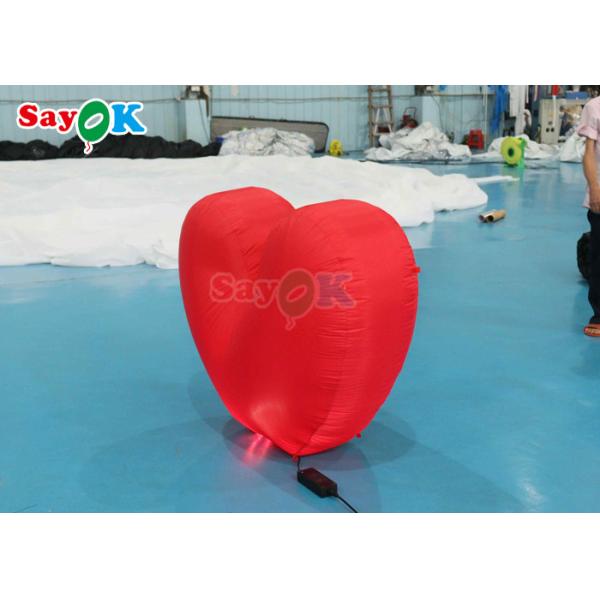 Giant Inflatable Heart Light Red Wedding Proposal Scenefor Incredible Events