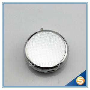Round Shape Metal Materials Pill Boxes SGS Test Report Portable Pill Boxes