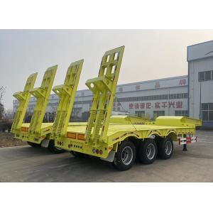Quality 3 Axles 40 Ton/60/80/100 Tons Lowbed Trailer Flated/Lowboy Semi Trailer with 9408TDP for sale