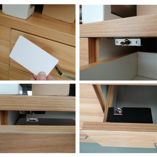 4AAA Alkaline Battery RFID Card Lock 5cm For Electronic Cabinet Drawer
