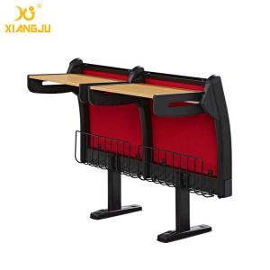 Upholstery Fabric University Steel Book Holder College Classroom Seating With