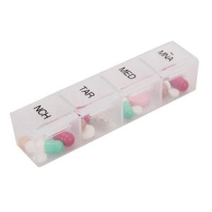 7 day a week cool detachable drugs box with 4 case each day, Safely pop-up 7case